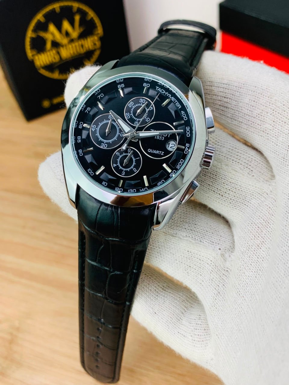 pr 1 Tissot 1853 Quartz Chronograph Tachymeter Watch AW-018 - Image 1